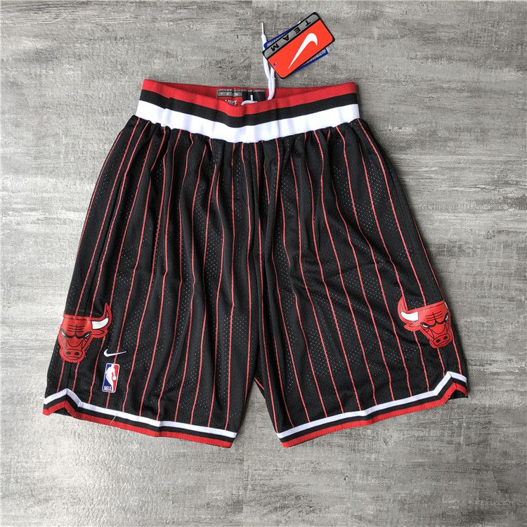Men NBA Chicago Bulls Black Nike Shorts 0416->atlanta hawks->NBA Jersey